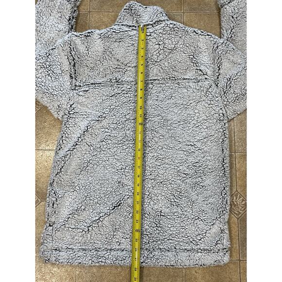 Jostens Fleece Men’s Size Medium Sherpa 1/4 Zip Pullover Sweater Black/White - Picture 4 of 9